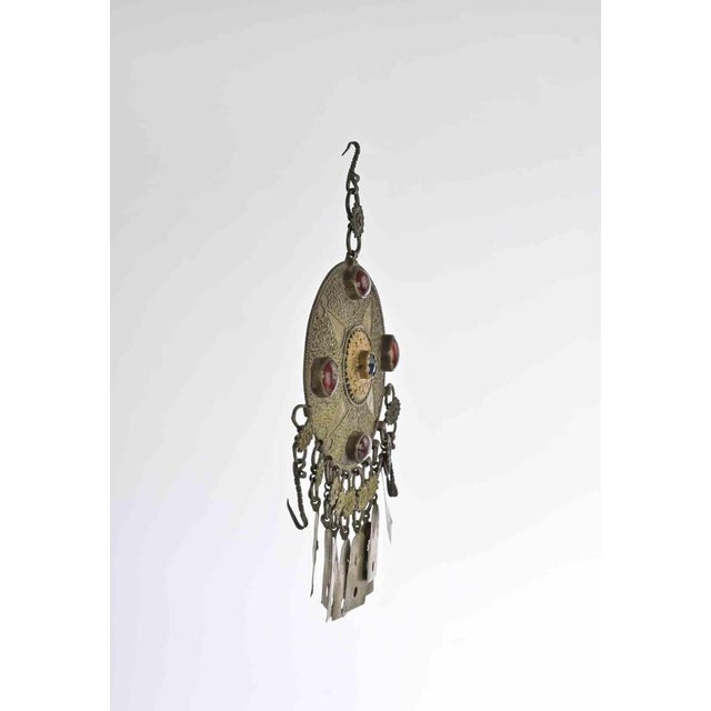 Antique Ottoman Metal Pendant, 19th Century For Sale - Image 3 of 5
