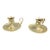 Pair of Vintage Baldwin Solid Brass Candle Holders For Sale