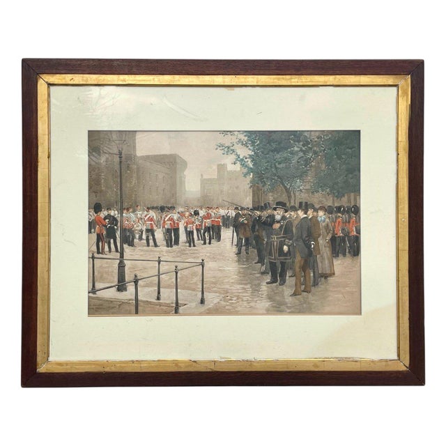After Édouard Jean-Baptiste Detaille, The Charge of the 4th Hussar, Lithograph, Framed For Sale