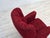 Danish Armchair in Red Furniture Fabric, 1960s For Sale - Image 17 of 18