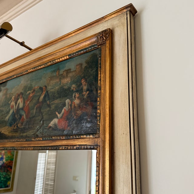 Trumeau Mirror (Fire Scene) For Sale - Image 4 of 7