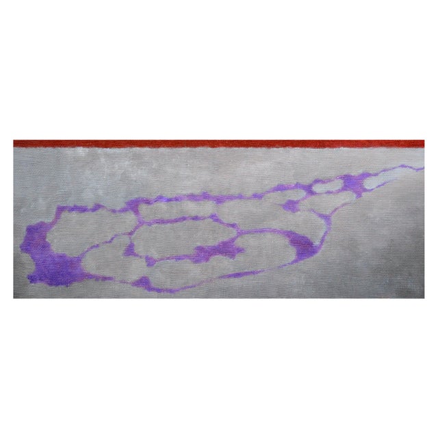 1960s Mid Century Celestial Reflection Landscape in Oil on Masonite by Eleanor Perry For Sale - Image 5 of 6