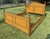 British Colonial Style Faux Bamboo and Rattan Queen Bed in Tortoise Finish For Sale - Image 12 of 12