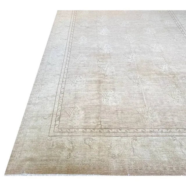Handwoven Oushak Style Area Rug 9’9″ X 13’4″ For Sale - Image 10 of 12