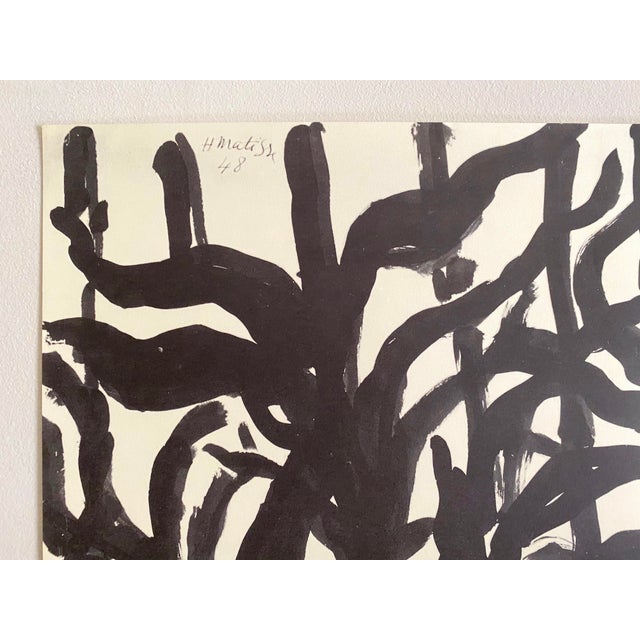 【DISCERNMENT】Matisse Vintage Painting Black Denim Henri Matisse Vintage 1986 Lithograph Print French Museum