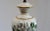 Signed Hand Painted Porcelain Mid 20th Century White, Green and Gilt Lamp For Sale - Image 10 of 13