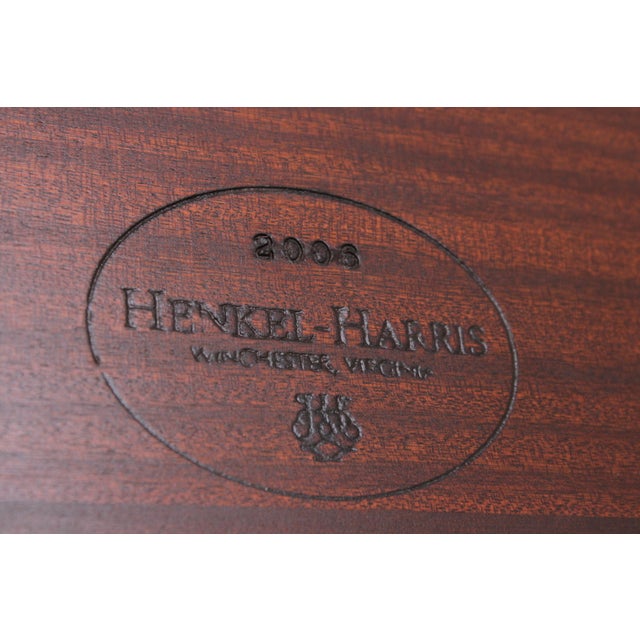 Henkel Harris Model 2303 Double Door Mahogany Display Cabinet For Sale - Image 16 of 18