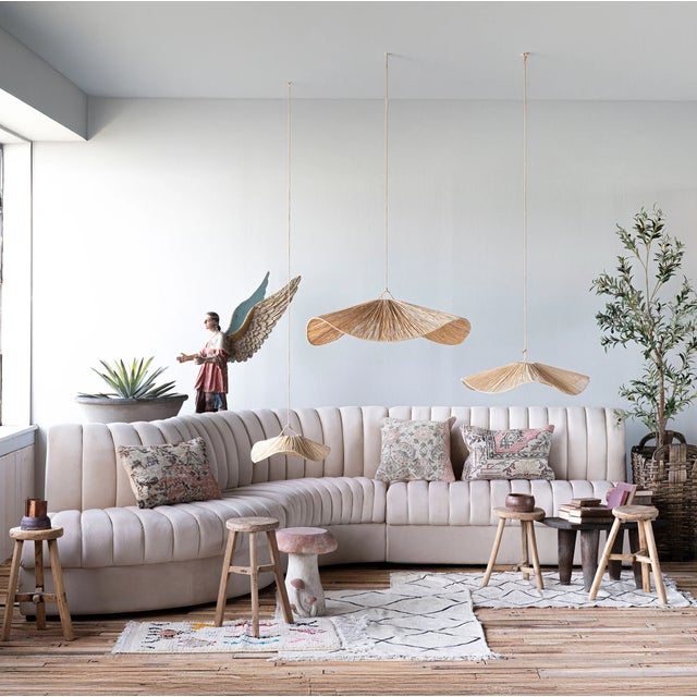 New special order item. The soft velvet upholstery of the Estelle Modular Sofa instantly adds a luxe quality. The Estelle...