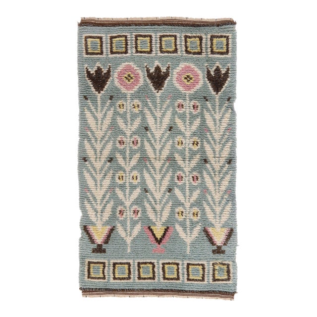 Vintage Swedish Rya Rug, 03'02 X 05'05 For Sale