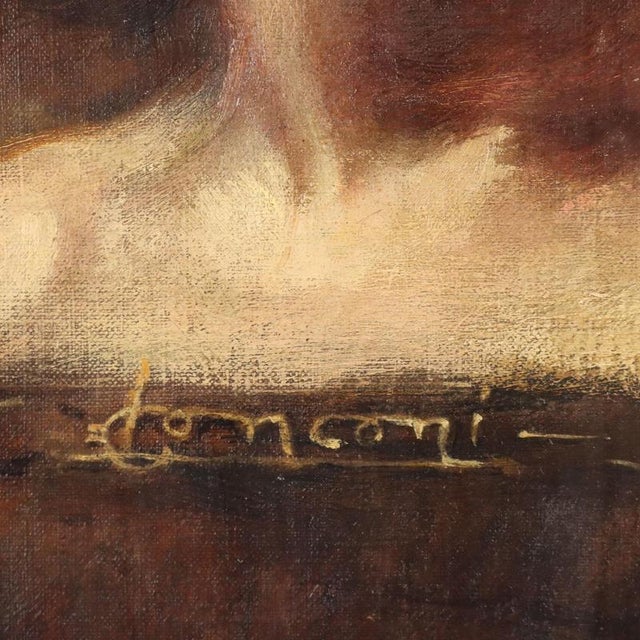 Luigi Conconi, Portrait Composition, Oil Painting on Canvas, Framed For Sale - Image 8 of 12