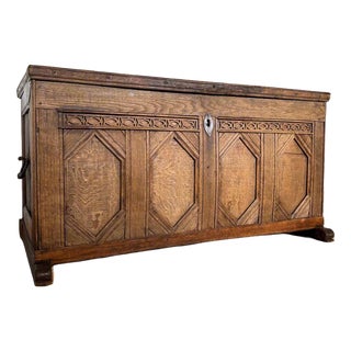 Antique Oak Chest, Germany, 1800s For Sale