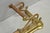 Antique Victorian Art Nouveau Patinated Brass Scrolling 51" Fireplace Fender For Sale - Image 10 of 13