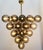 Italian 21st Century Italian Grappolo Polished Brass Smoky Murano Glass Chandelier by Fabio LTD For Sale - Image 3 of 7