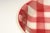 Raspberry Red Vintage French Raspberry Tartan Plaid Porcelain Bowl by Faïencerie Givors For Sale - Image 8 of 15