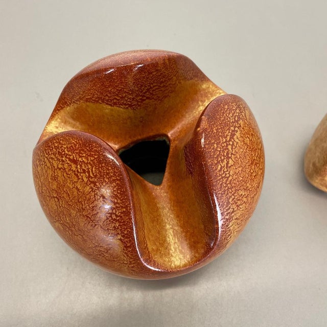 1970s Ceramic Studio Pottery Vases from Bertoncello Ceramics, Italy, 1970s, Set of 2 For Sale - Image 5 of 18