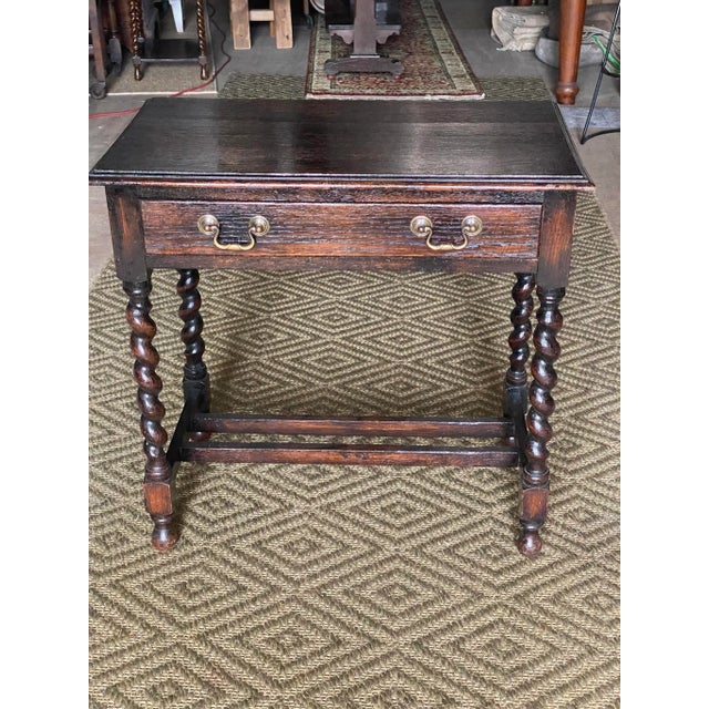 Late 19th Century English Oak Side Table For Sale - Image 11 of 13
