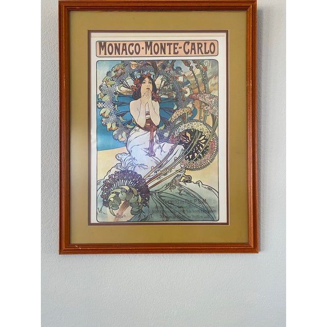 For sale is a beautiful, pair of vintage Art Nouveau posters by the legendary Alphonse Mucha. These are high-quality mid-...