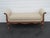 French Ethan Allen French Carved Long Upholstered Bench Stool 6440 For Sale - Image 3 of 14