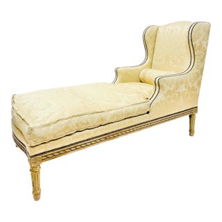 Mid 20th Century Louis XVI Chaise Lounge For Sale