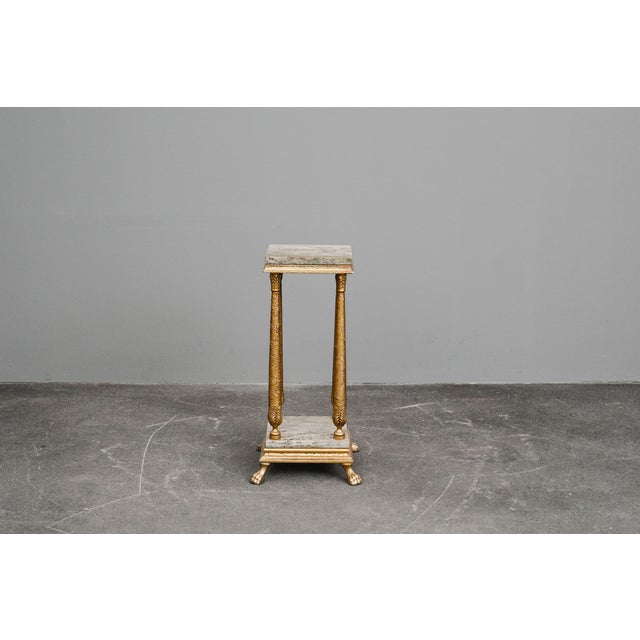 Object: Flower column / pedestal Period & Style: Antique style - second half of the 20th century Features - elegant flower...