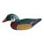 ​Vintage Hand-Signed Shirley Hearne Wood Duck Drake Decoy - Mint Condition For Sale