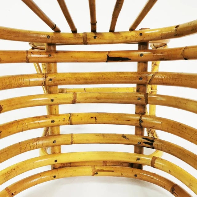 Mid-Century Modern Bamboo Armchair, Germany, 1950s For Sale - Image 9 of 16