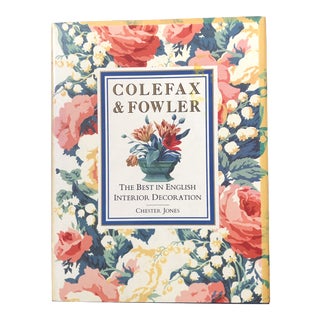1989 Colefax & Fowler the Best in English Interior Decoration Book by Chester Jones For Sale