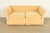 Baker Furniture Style Modern Mohair Velvet Tuxedo Sofa or Loveseat For Sale - Image 9 of 13