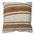 Large Square Turkish Kilim White Brown Pillow For Sale