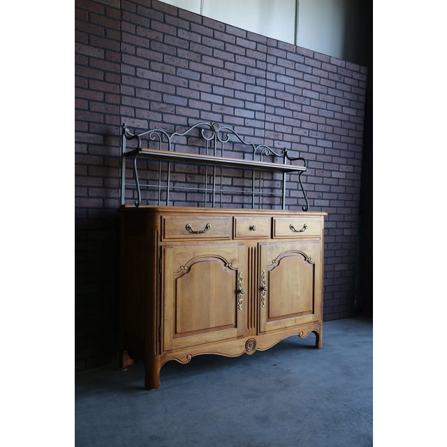 1990s Ethan Allen Legacy Sideboard With Baker's Rack Chairish