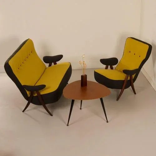 Model 105 Hairpin Sofa by Theo Ruth for Artifort, 1950s For Sale - Image 12 of 13