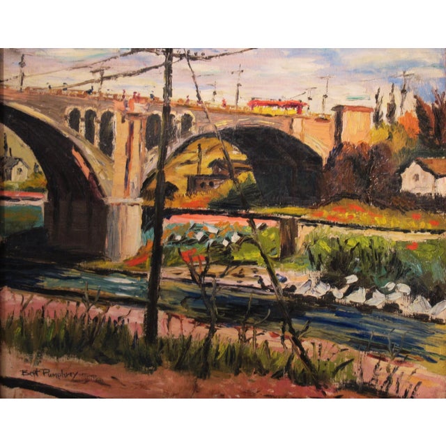 Bert Pumphrey, Under the Bridge, c,1970 For Sale - Image 4 of 11