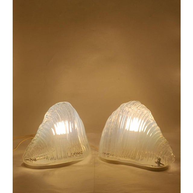 LT301 Iceberg Table Lamps from Mazzega, Italy, 1970s, Set of 2 For Sale - Image 6 of 12