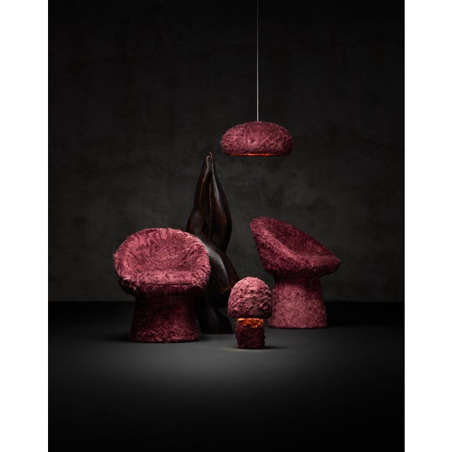Early 21st Century Aifunghi Banet Dining Chair with Aubergine Fluff by Bart Schilder For Sale - Image 5 of 6