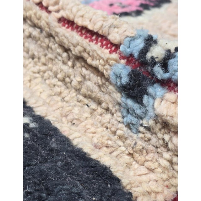 Peach Neutral Handwoven Berber Wool Rug - 9.8 X 6.1 Ft For Sale - Image 8 of 9