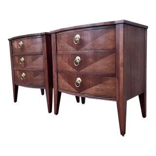 Pair of Ethan Allen “Avenue” Collection Bedside Chests / Nightstands - Newly Refinished For Sale