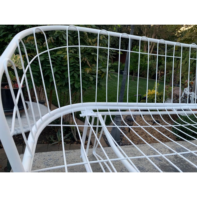 Homecrest Homecrest Metal Wire Glider Sofa Attributed to Homecrest For Sale - Image 4 of 9