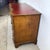 Wood Vintage Queen Anne Style Burl Walnut Writing Desk With Serpentine Front and Leather Top For Sale - Image 7 of 12