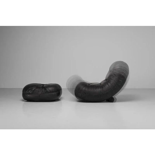 Set of Tumble Chair and Ottoman by Adriano Piazzesi for Tre D, Italy, 1973 For Sale - Image 6 of 17