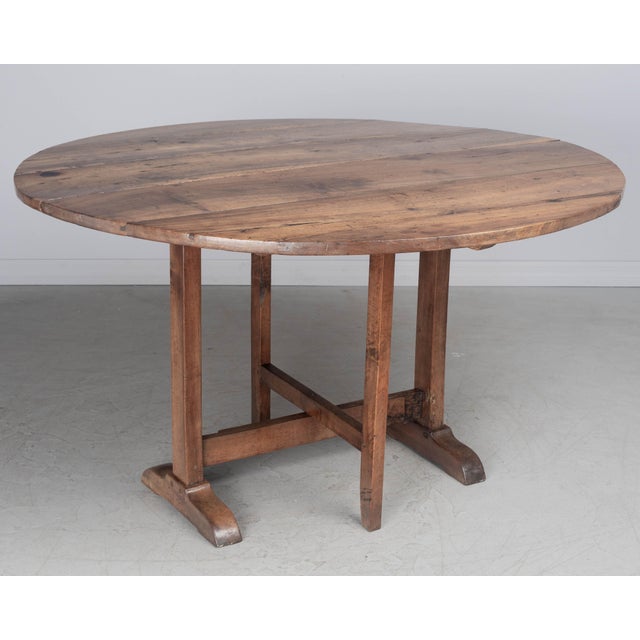 19th Century French Wine Tasting Table or Tilt-Top Table For Sale In Orlando - Image 6 of 11