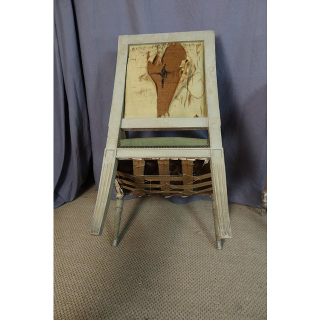 Directoire Armchairs in Wood, Set of 2 For Sale - Image 6 of 13