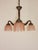 Art Deco Bronze and Glass Chandelier, 1920s For Sale - Image 6 of 12