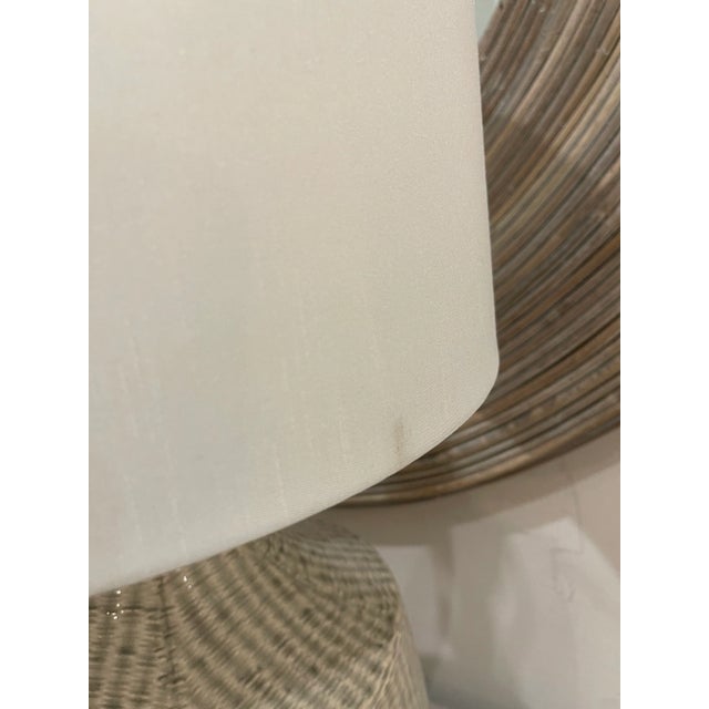 Ceramic Pair Uttermost Ceramic Lamps For Sale - Image 7 of 7