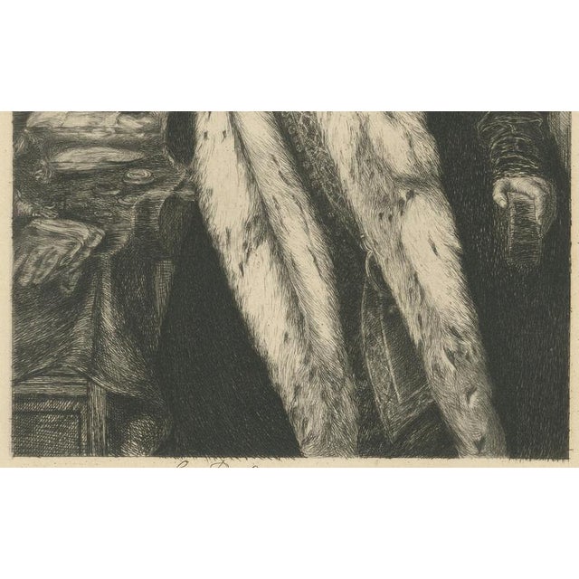 19th Century Léon Richeton, Count Fortunato Martinengo, 1875, Etching For Sale - Image 5 of 9