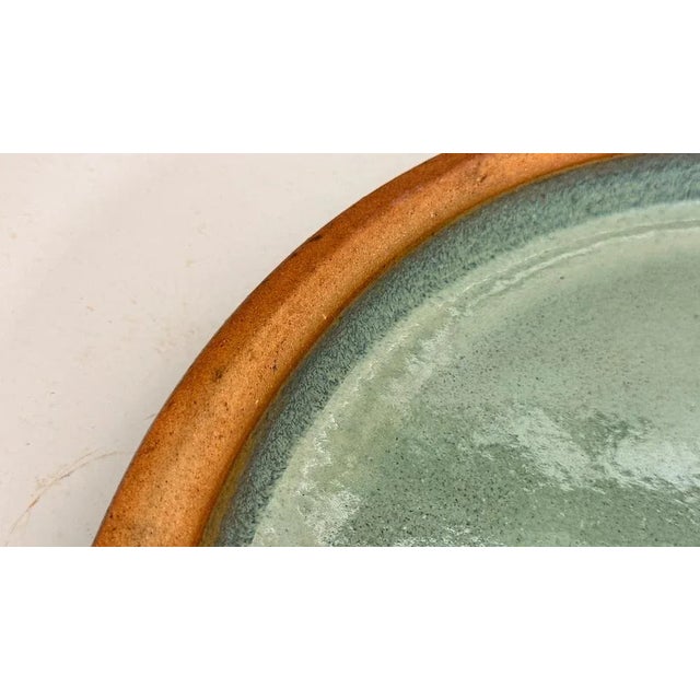 Heavy Glazed Pottery Dish, 1970s For Sale - Image 11 of 16