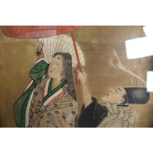 Asian Artist, Asian Scene, 1800s, Paint, Framed For Sale - Image 4 of 16