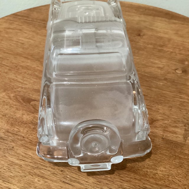 Mid 20th Century Hofbauer Frosted Crystal Glass Ford Thunderbird 1956s For Sale - Image 4 of 12