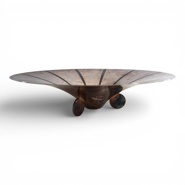 Bauhaus Sculptural Ikora Bowl in Silver-Plated Brass by Paul Haustein for WMF, 1930s For Sale - Image 13 of 13