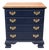 Mid 20th Century Ethan Allen Navy Blue Painted Four-Drawer Chest For Sale