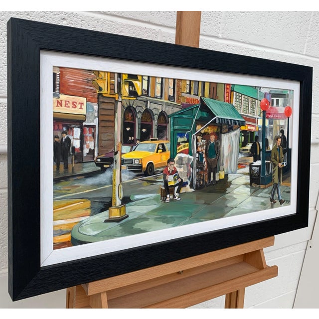 Contemporary New York City Street Scene Painting - Unique Original Art by Leading British Contemporary Artist, 2019 For Sale - Image 3 of 9